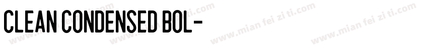 Clean Condensed Bol字体转换